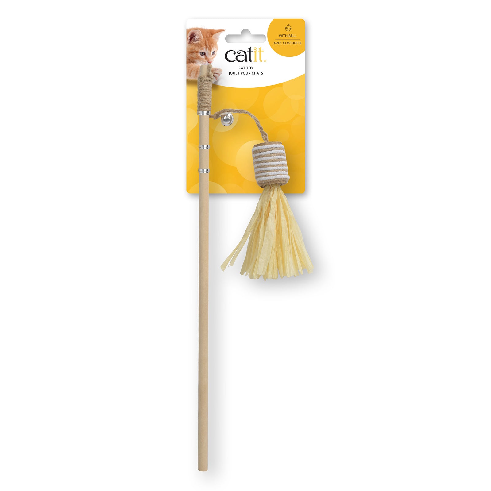 Jouet Catit pour chats, baguette avec rouleau en carton - La niche&moi
