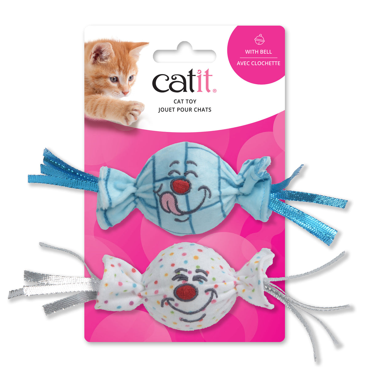 Jouet Catit pour chats, bonbons avec grelot, paquet de 2 - La niche&amp;moi