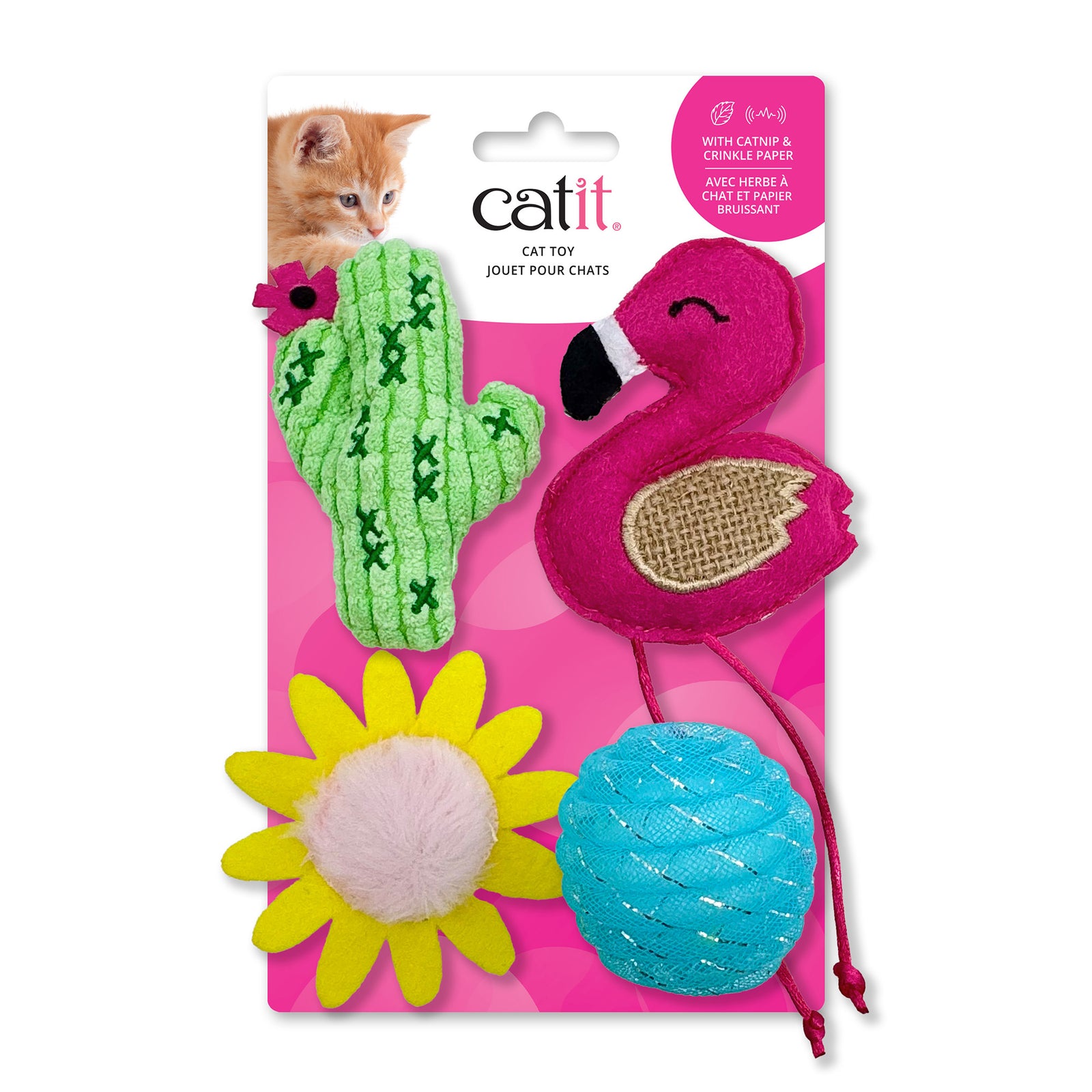 Jouet Catit pour chats, ressorts, paquet de 4 - La niche&moi