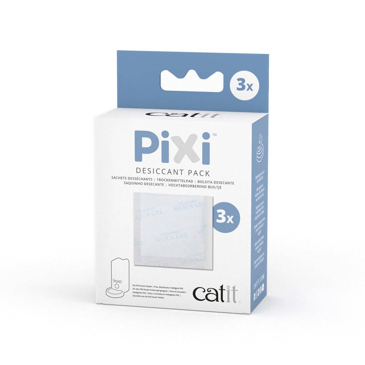 Sachets desséchants pour distributeur d’aliment Catit PIXI, paquet de 3 - La niche&amp;moi