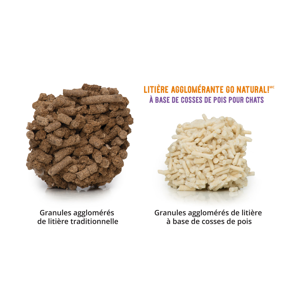 Litière agglomérante Go Natural! Catit, cosses de pois, parfum de vanille, boîte de 5,6 kg (12,3 lbs) - La niche&amp;moi
