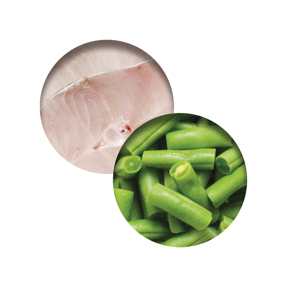 Repas de poulet Catit avec tilapia et haricots verts, 80 g (2,8 oz) - La niche&amp;moi