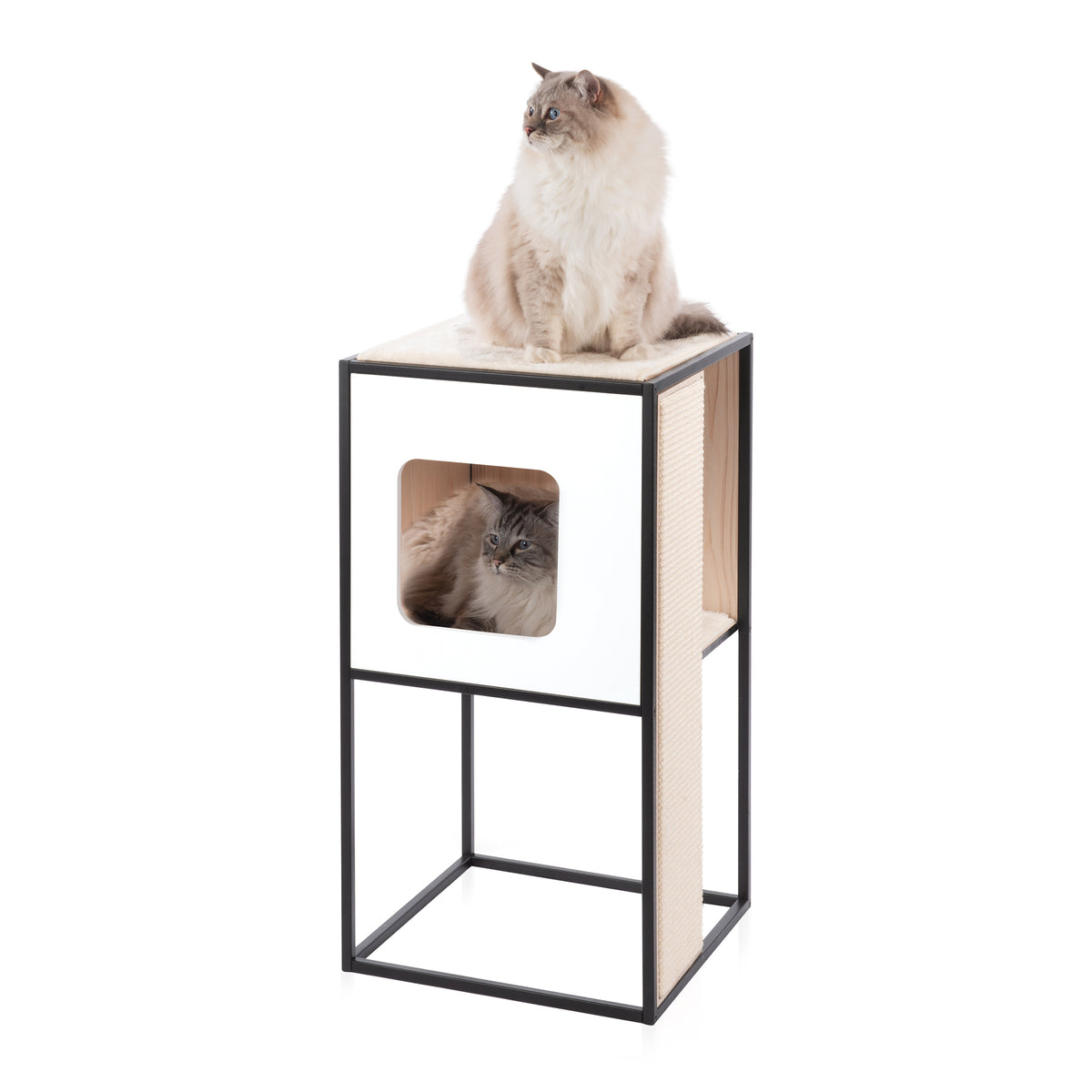 Meuble Catit Vesper Patio, petit, 42 x 42 x 80,5 cm (16,5 x 16,5 x 31,7 po) - La niche&amp;moi