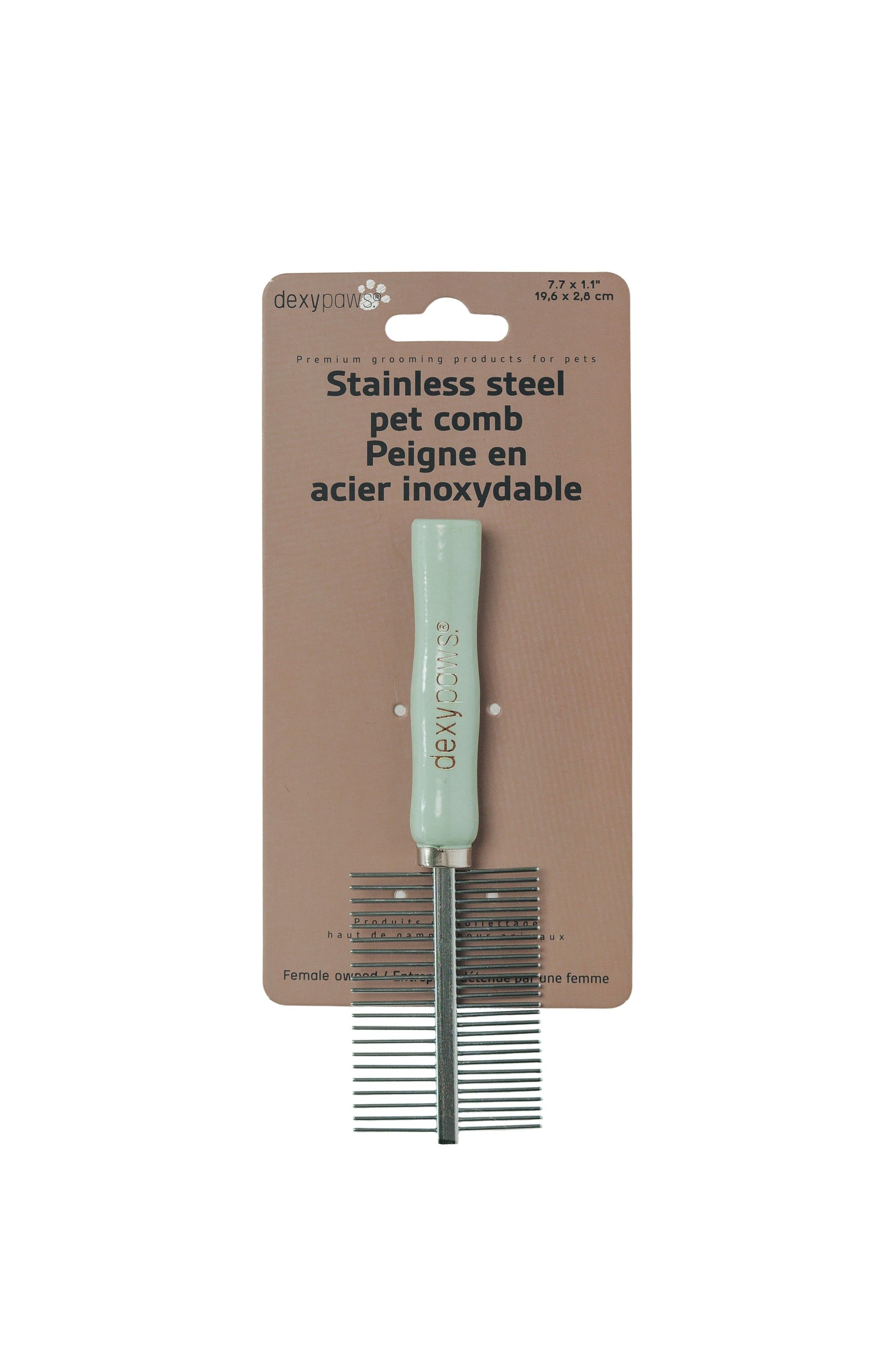 Dexypaws Peigne Démêloir Double Face En Acier Inoxydable - La niche&moi