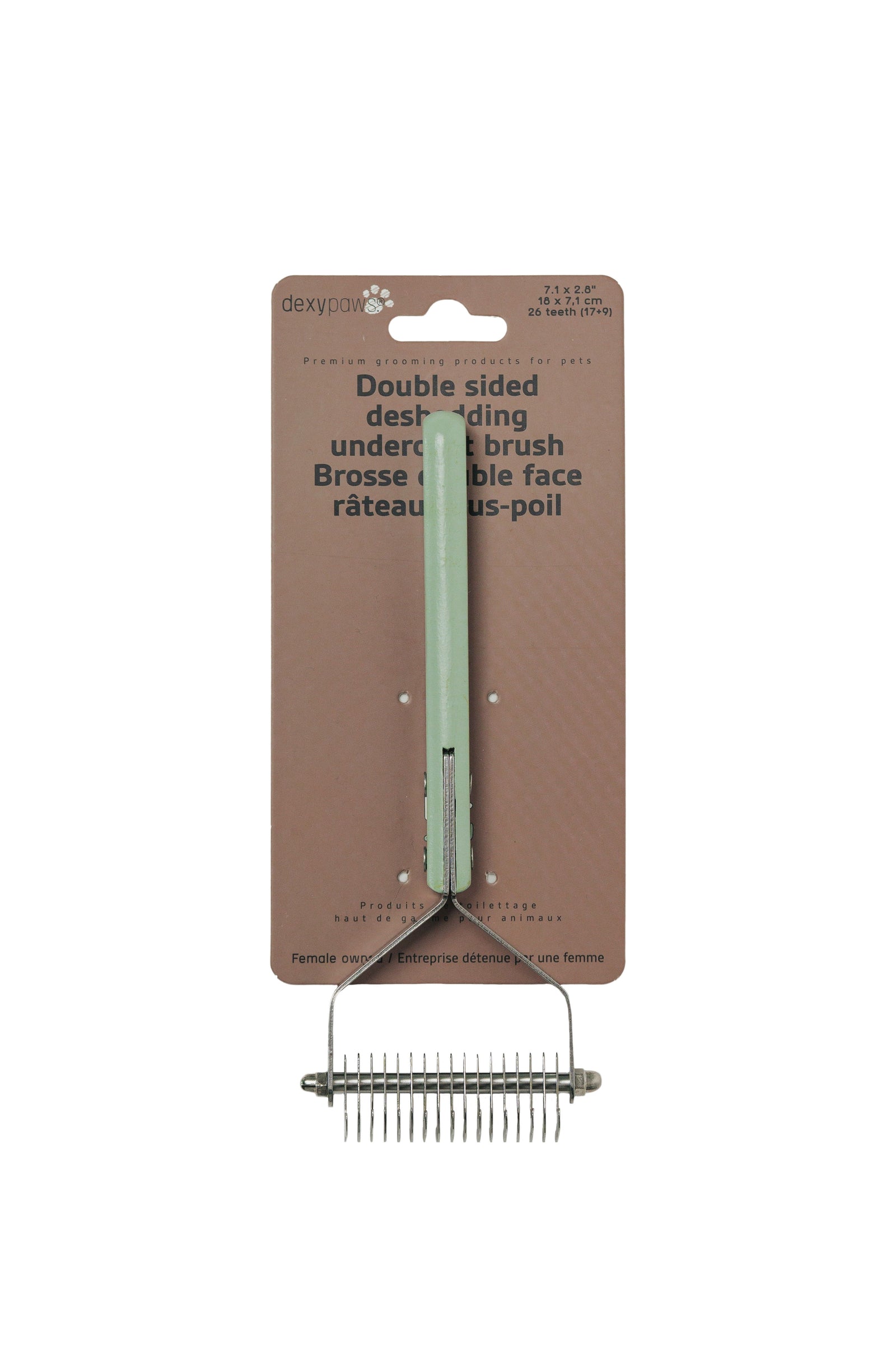 Dexypaws Brosse Métallique Double Face, Râteau Pour Sous-poil - La niche&moi