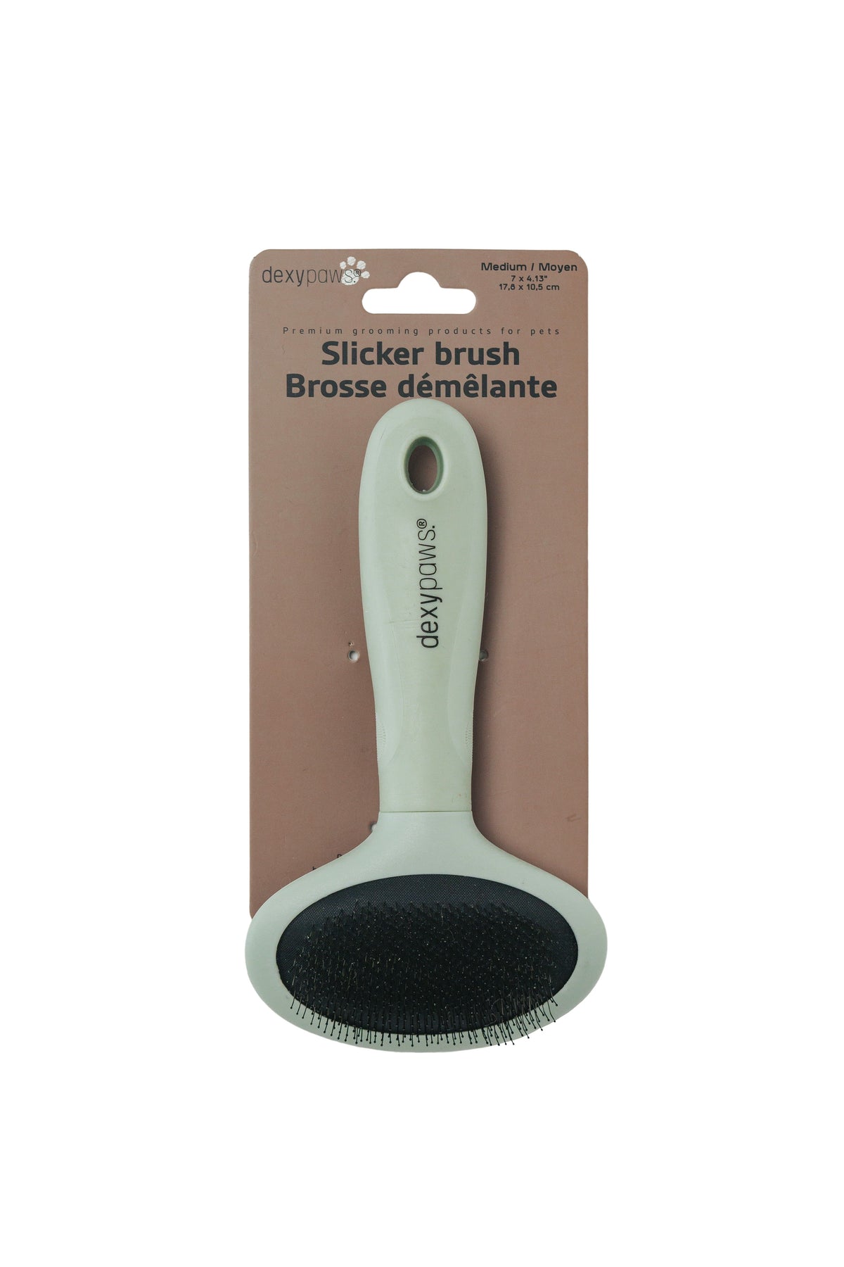 Dexypaws Brosse Démêlante à Poils Métalliques (slicker) - Moyenne - La niche&amp;moi