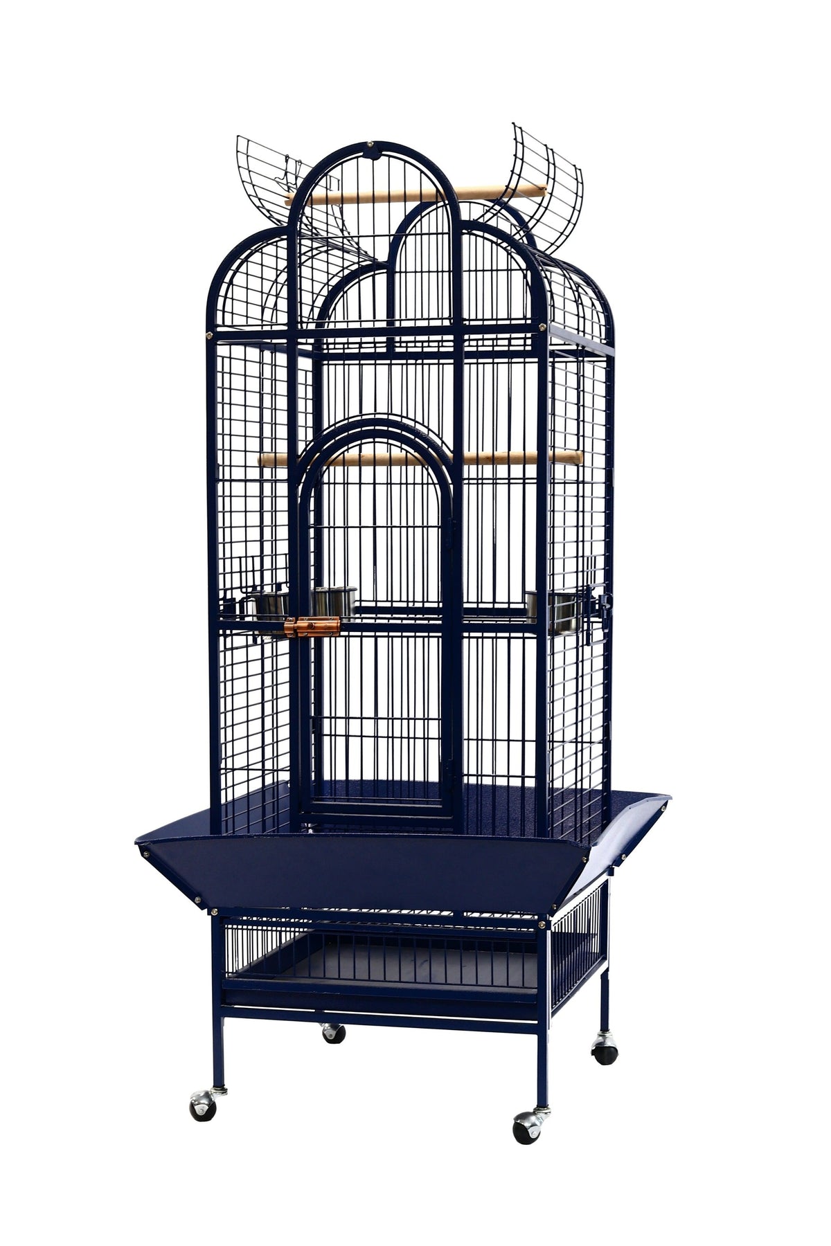 Cage Cypres Pour Petit Perroquet 79x79x165cm (31x31x65") Gris