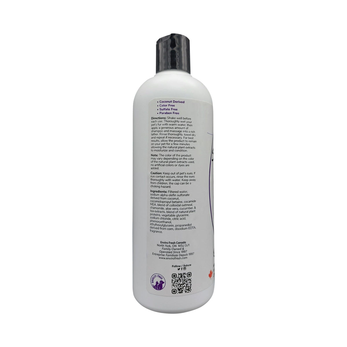 Envirofresh Shampoing Pour Chien, 4 En 1 - Lavande &amp; Camomille 380ml - La niche&amp;moi