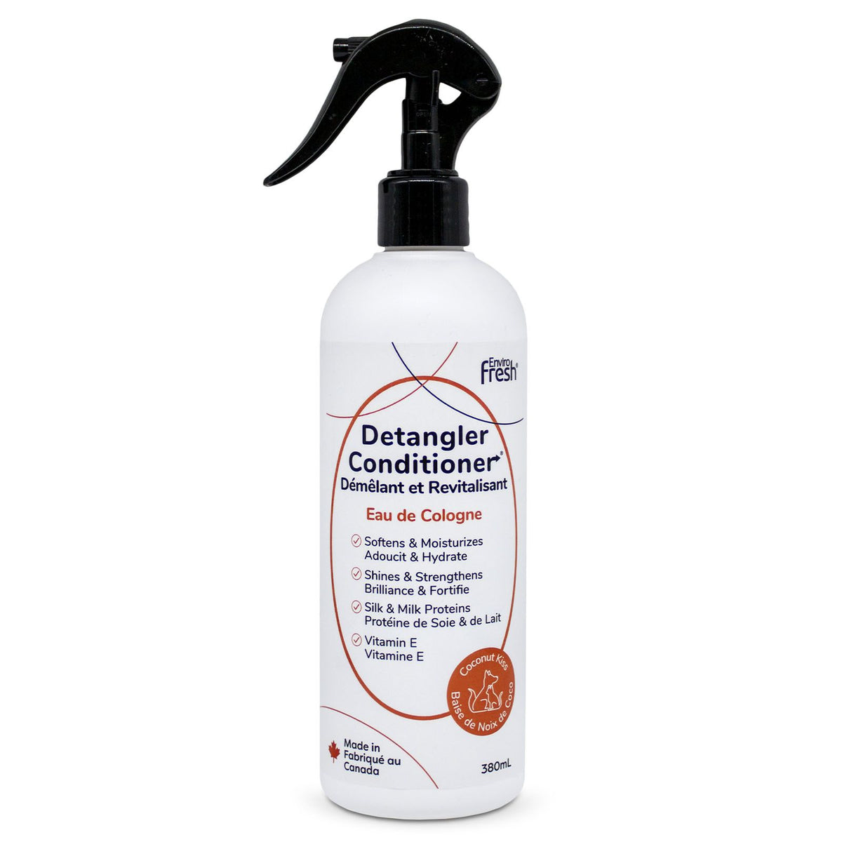 Envirofresh Après-shampoing Pour Chien, Démêlant - Baiser à La Noix De Coco 380ml - La niche&amp;moi