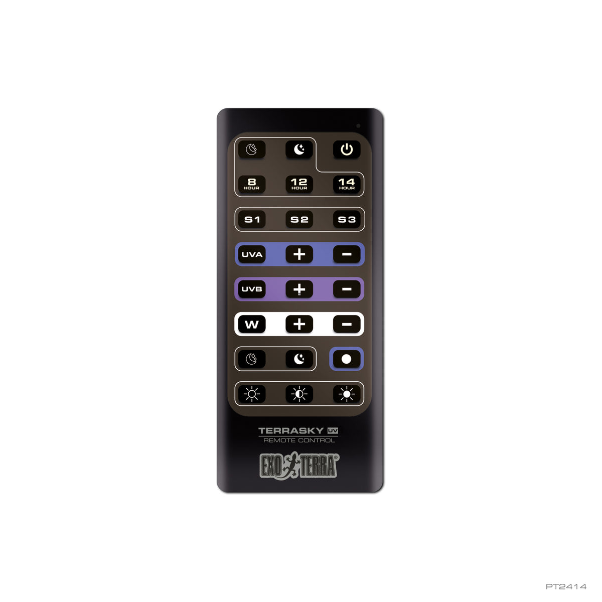 Rampe d’éclairage à DEL TerraSkyUV Exo Terra avec télécommande pour terrariums, 10 W - La niche&amp;moi