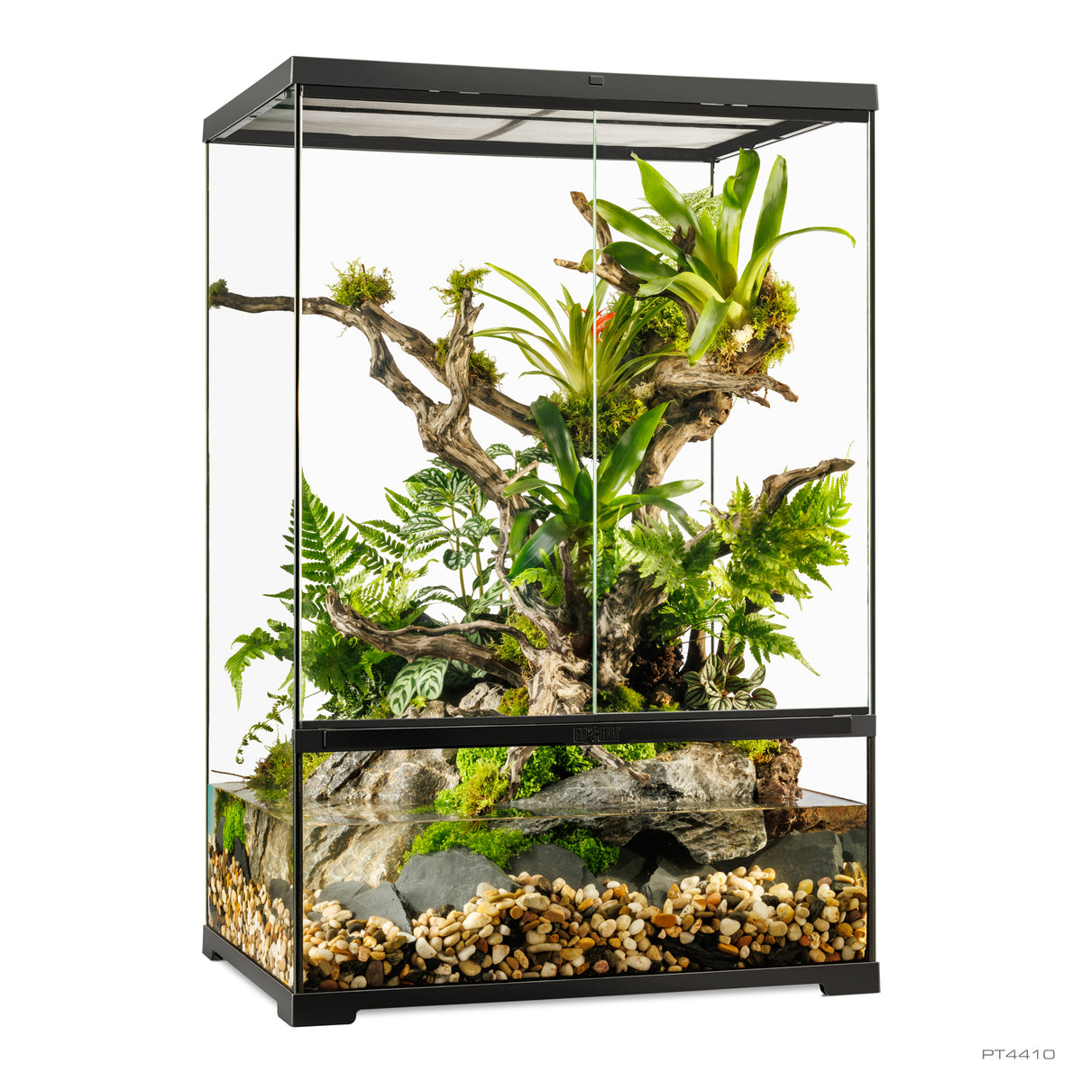 Paludarium professionnel Exo Terra, habitat avancé naturel, moyen/très haut, 60 x 45 x 90 cm - La niche&amp;moi