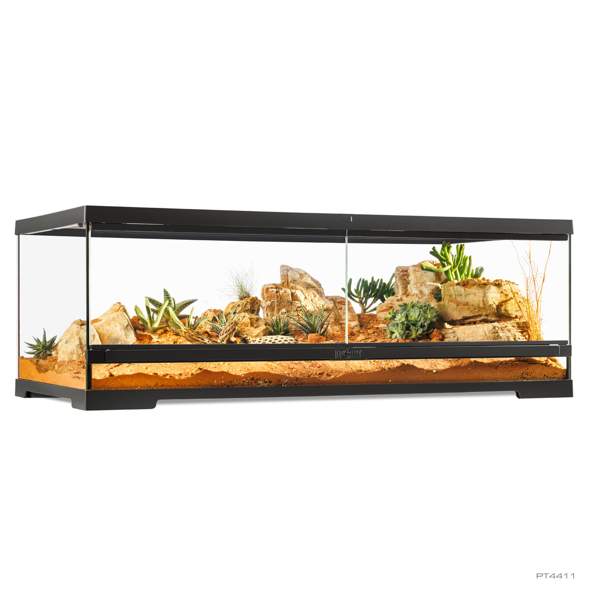 Terrarium professionnel Exo Terra, habitat avancé naturel, grand/bas, 90 x 45 x 30 cm - La niche&amp;moi