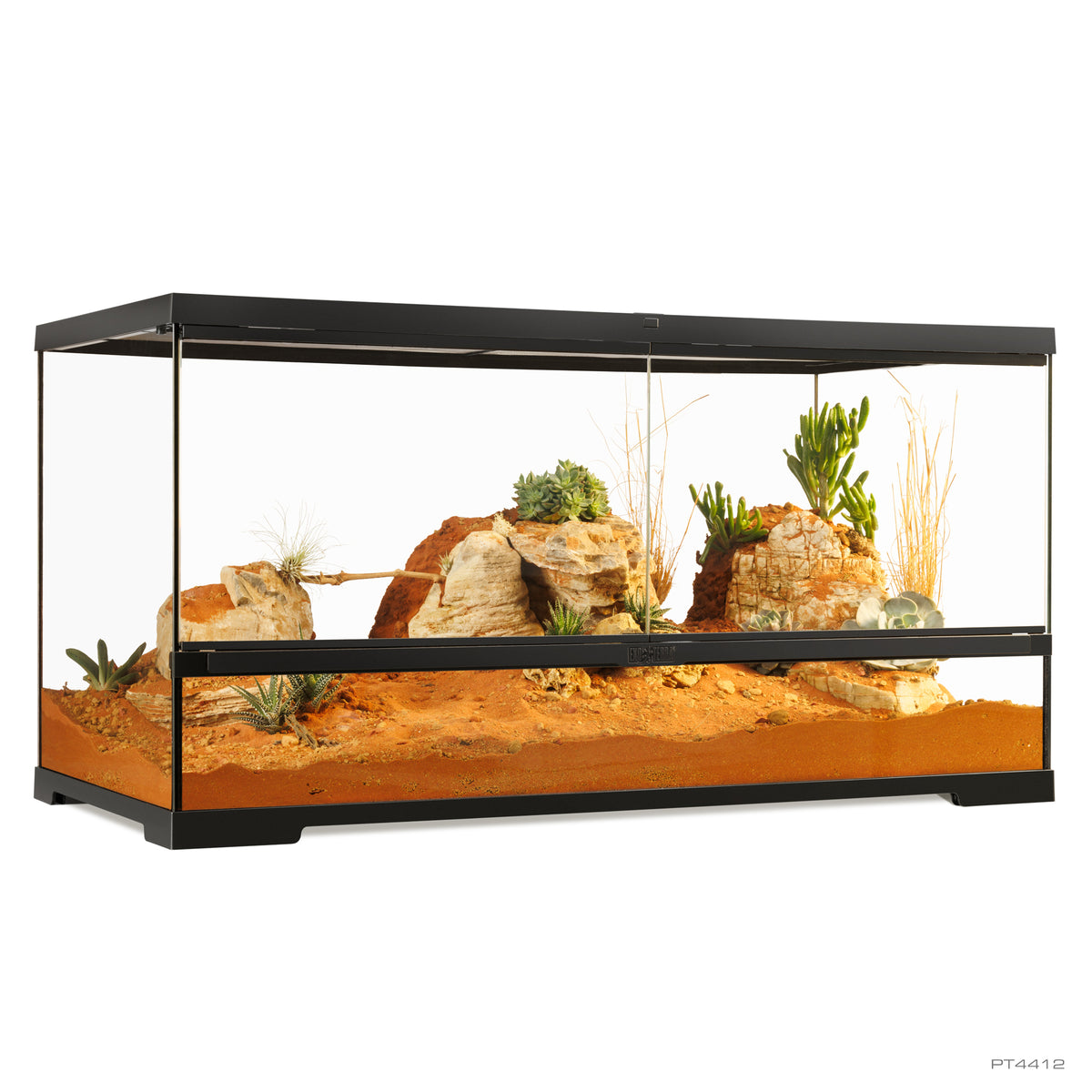 Terrarium professionnel Exo Terra, habitat avancé naturel, grand/large, 90 x 45 x 45 cm - La niche&amp;moi