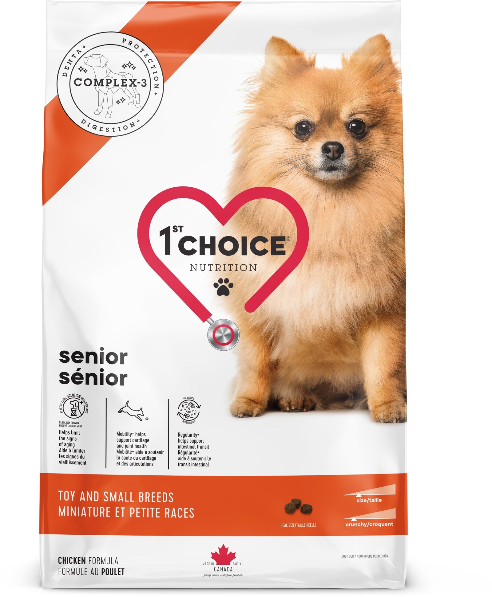 1st Choice Nourriture Pour Chien, Sénior, Miniature Et Petite Races - Poulet 2kg - La niche&moi