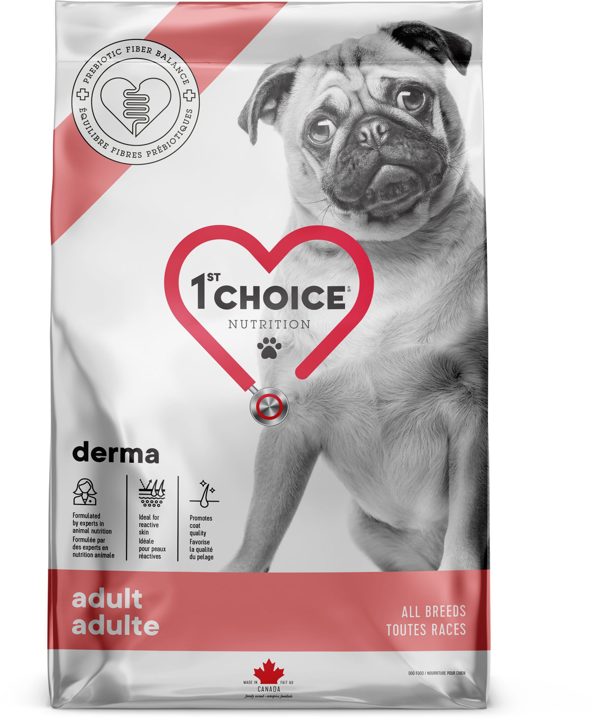 1st Choice Nourriture Pour Chien, Toutes Races, Derma - Saumon 12kg - La niche&amp;moi
