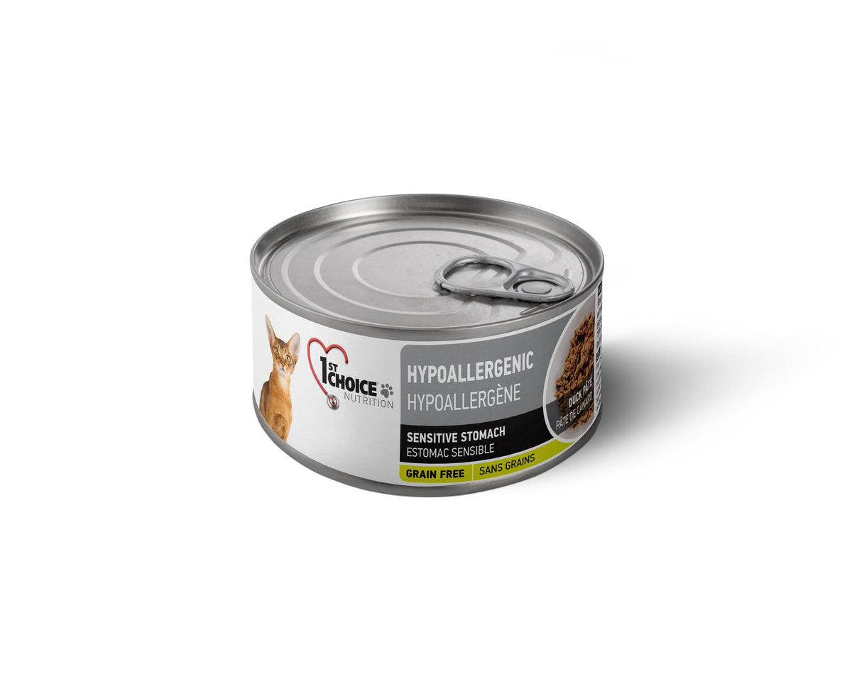 1st Choice Conserves Pour Chat, Hypoallergène - Pâté De Canard Sans Grains 156gr - La niche&amp;moi