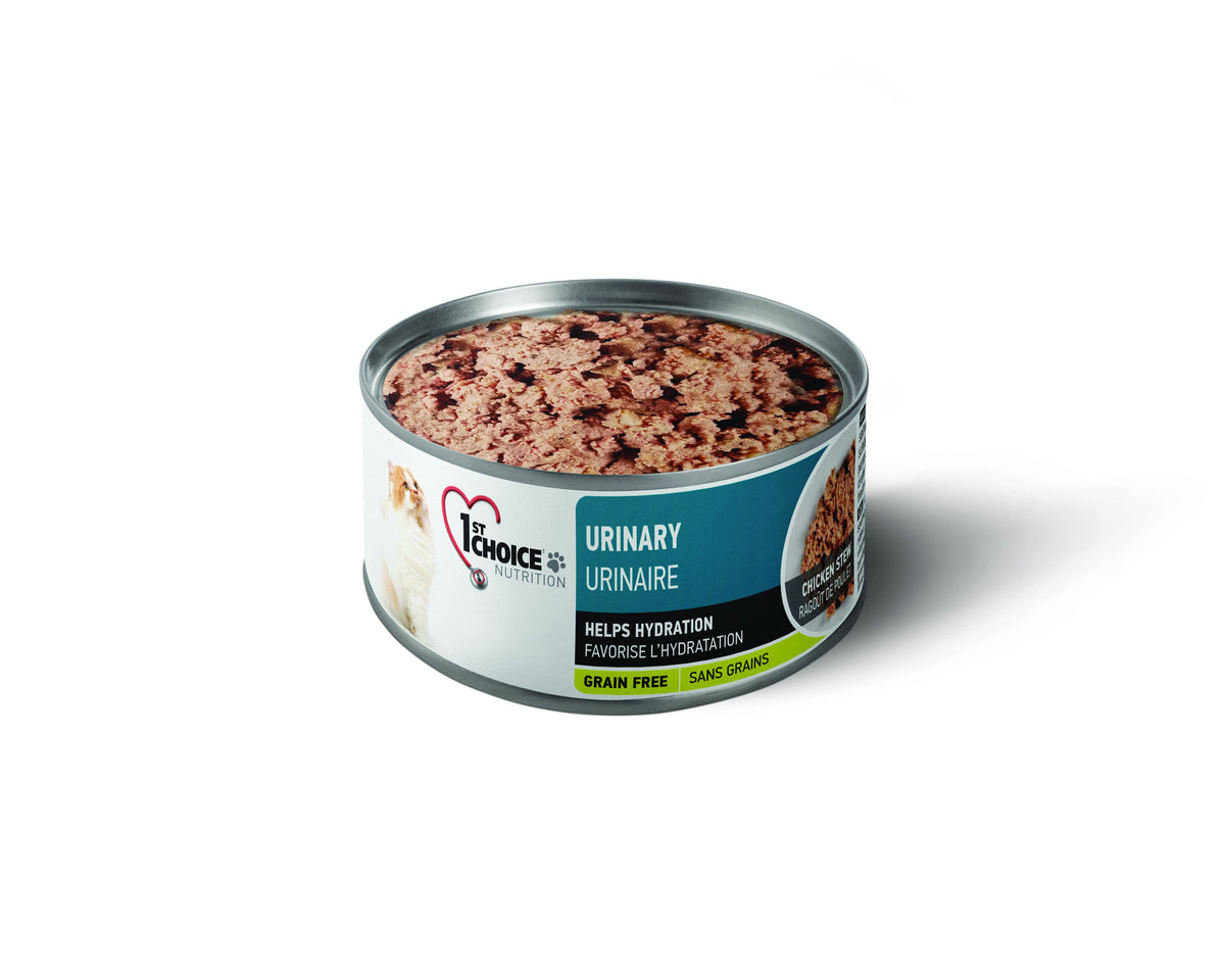 1st Choice Conserves Pour Chat, Urinaire - Ragoût De Poulet Sans Grains 156gr - La niche&amp;moi