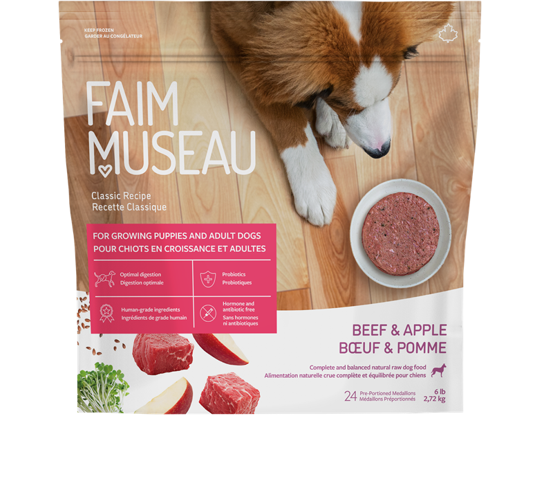 Faim Museau Boeuf &amp; Pomme 6lb - La niche&amp;moi