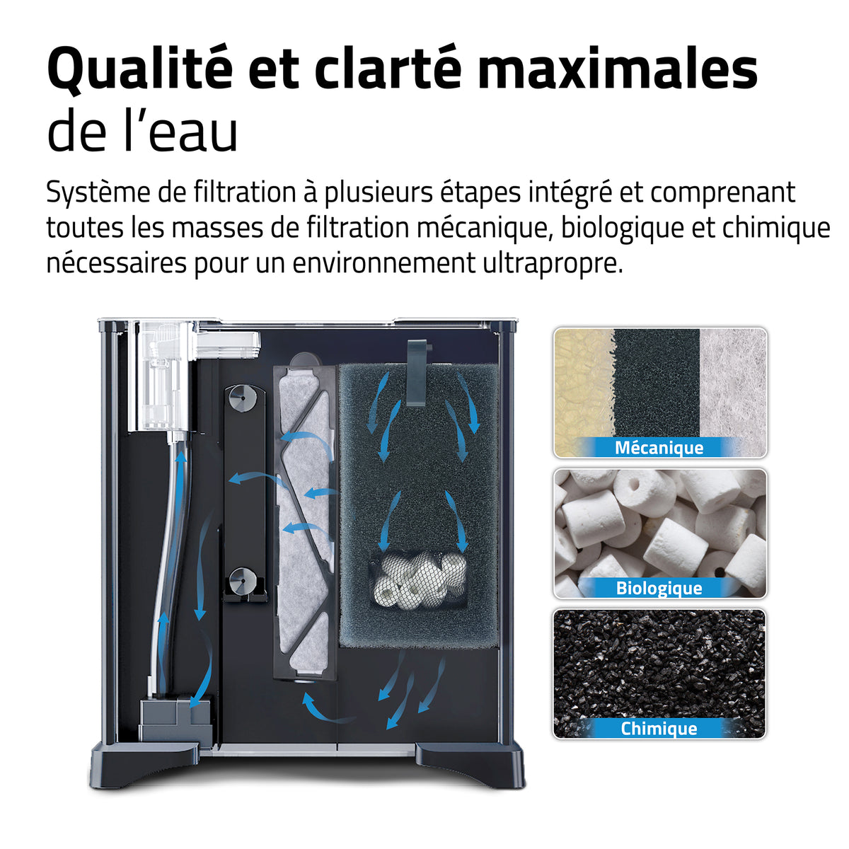 Aquarium équipé haut de gamme pour bettas, 22,7 L (6 gal US) - La niche&amp;moi