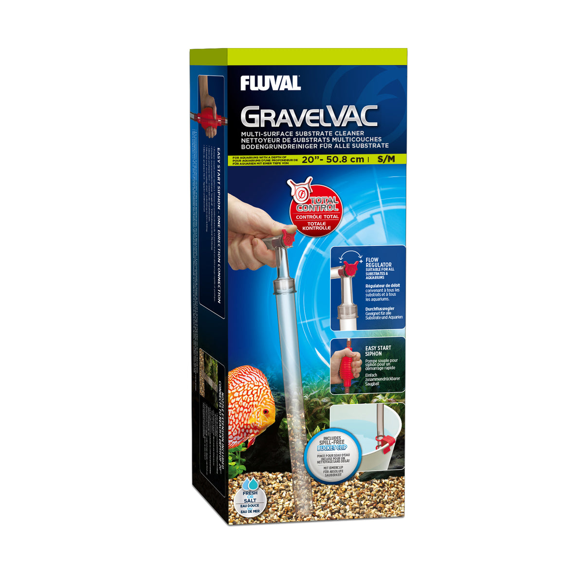 Nettoyeur GravelVac Fluval pour tous les substrats, petit/moyen - La niche&amp;moi