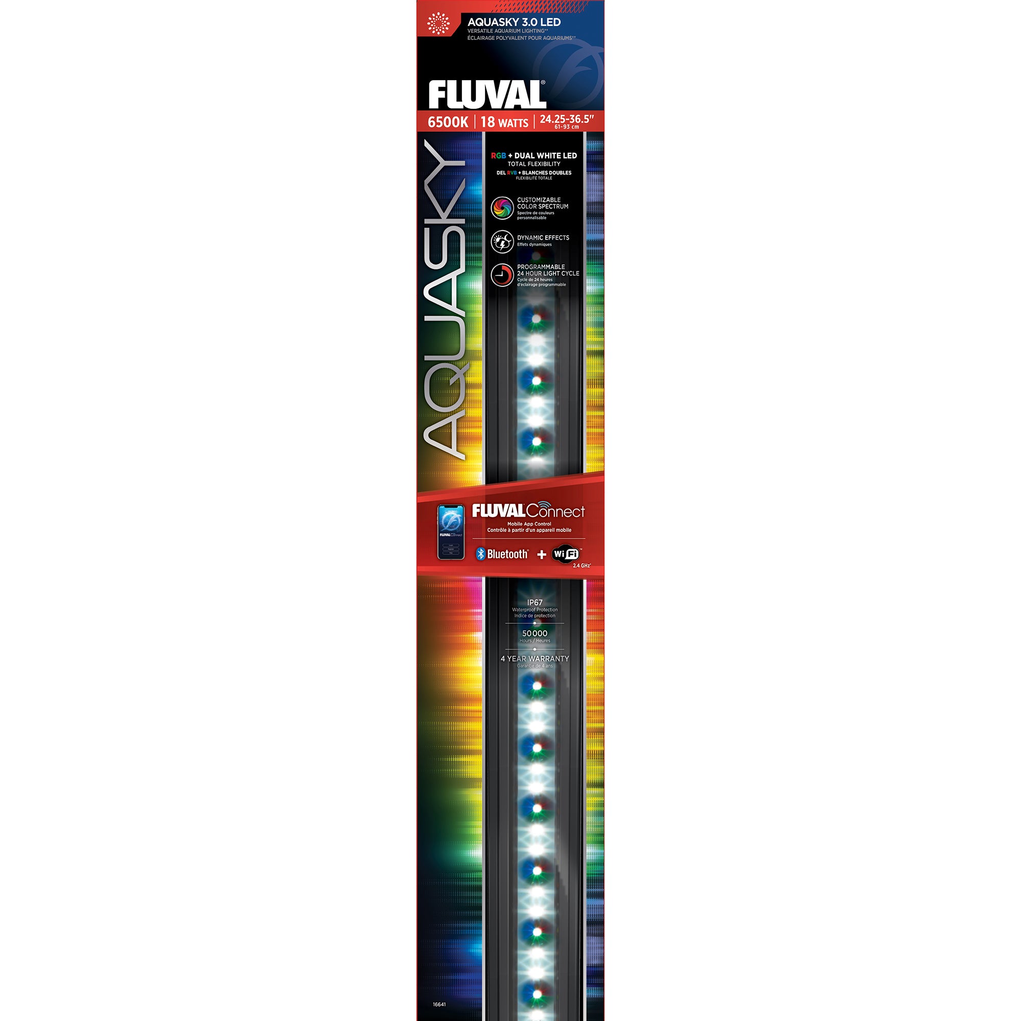 DEL Aquasky 3.0 Fluval, 18 W, 61-93 cm (24,25-36,5 po) - La niche&moi