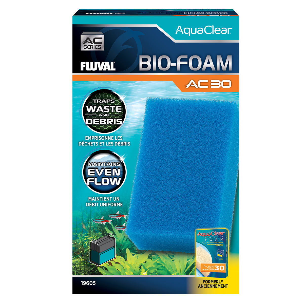 Bloc de mousse Bio-Foam pour filtre à moteur AC30 AquaClear