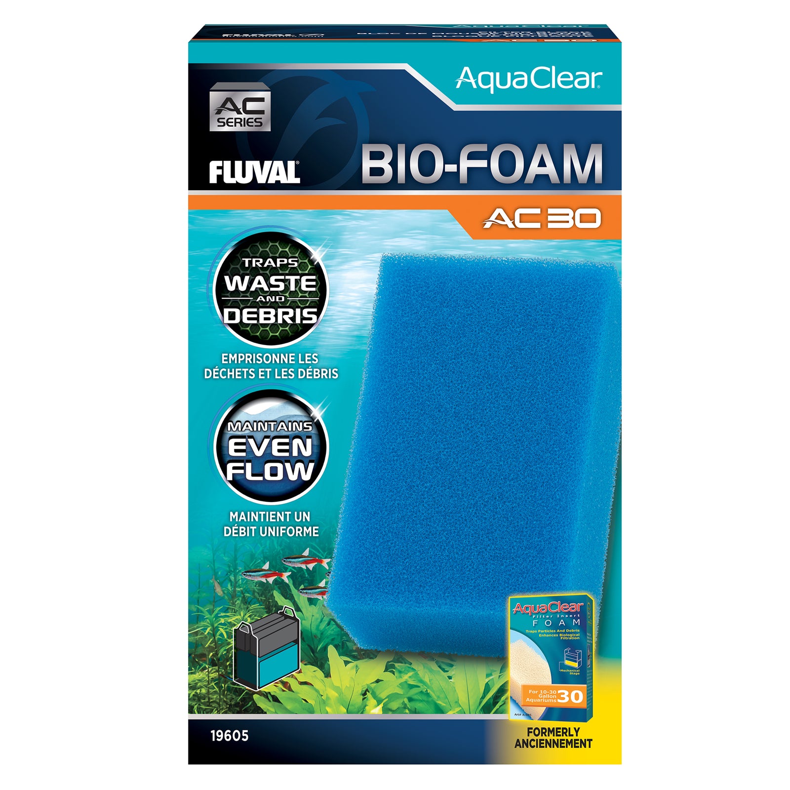 Bloc de mousse Bio-Foam pour filtre à moteur AC30 AquaClear