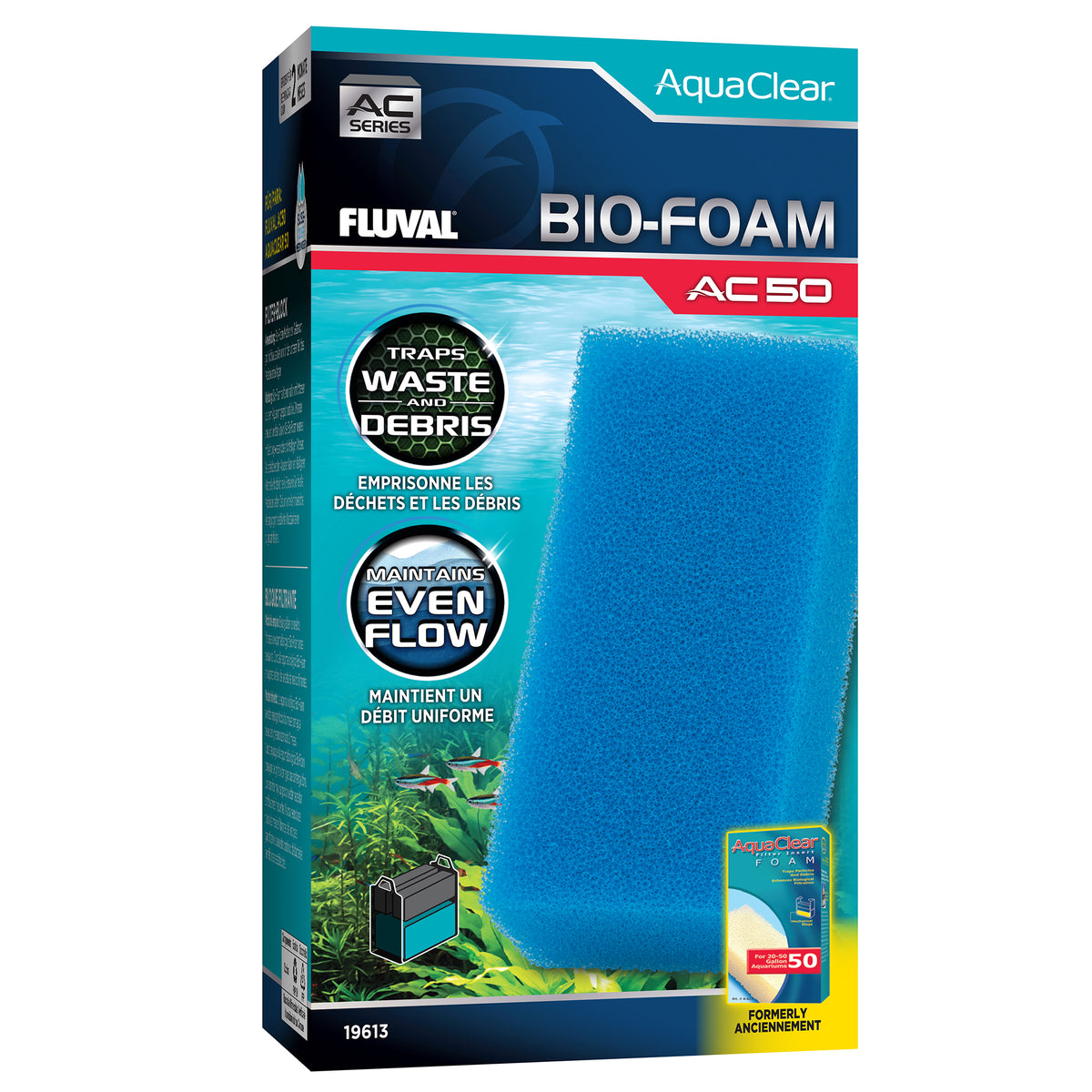 Bloc de mousse Bio-Foam pour filtre à moteur AC50 AquaClear - La niche&amp;moi