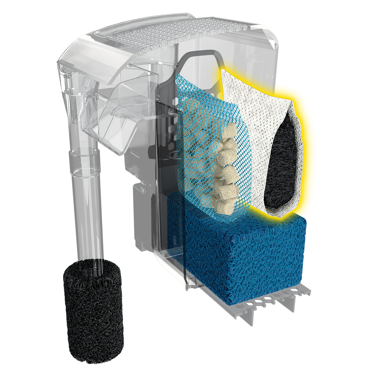 Charbon pour filtre à moteur AC50 AquaClear, 70 g (2,5 oz)