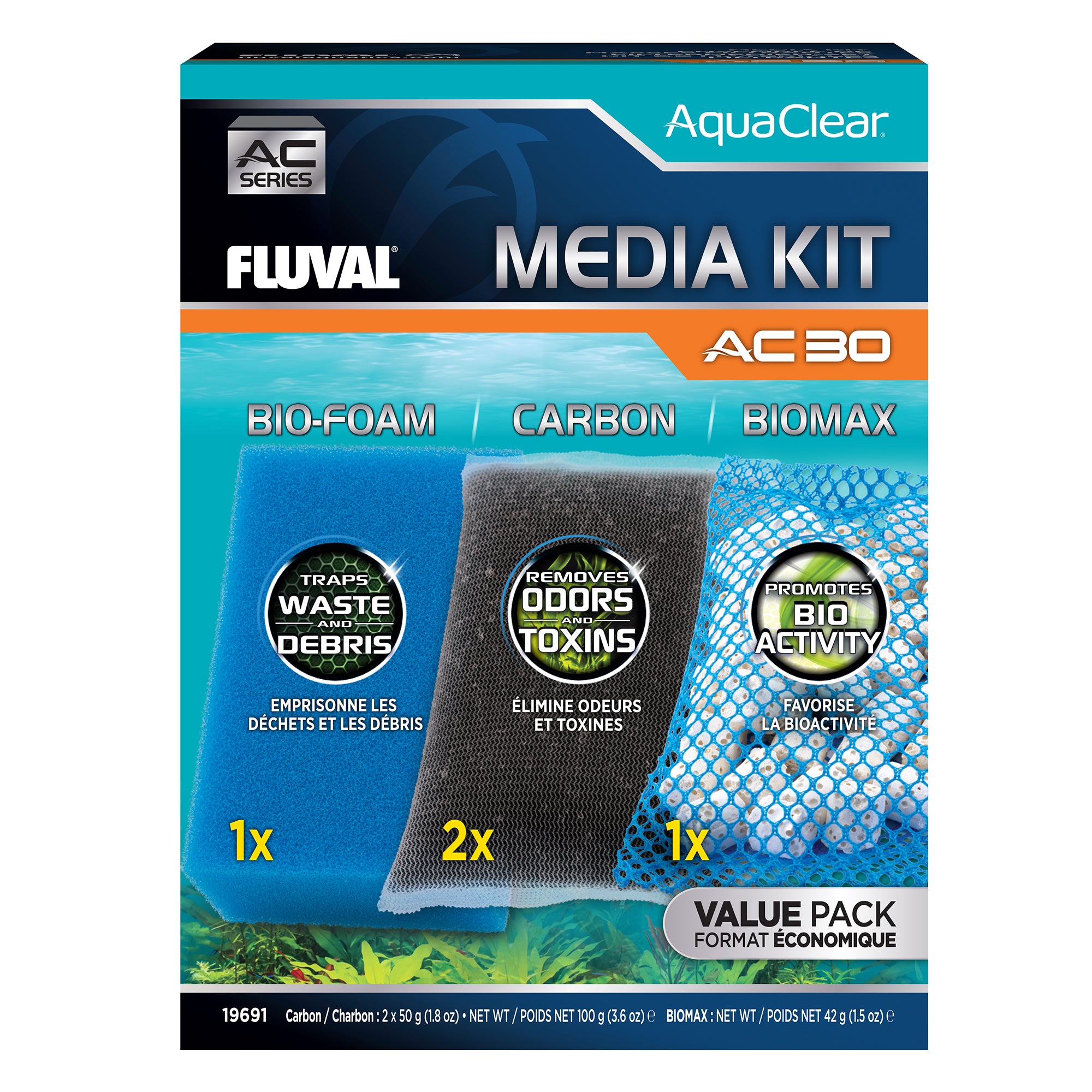 Media Maintenance Kit for AquaClear AC30 Power Filter