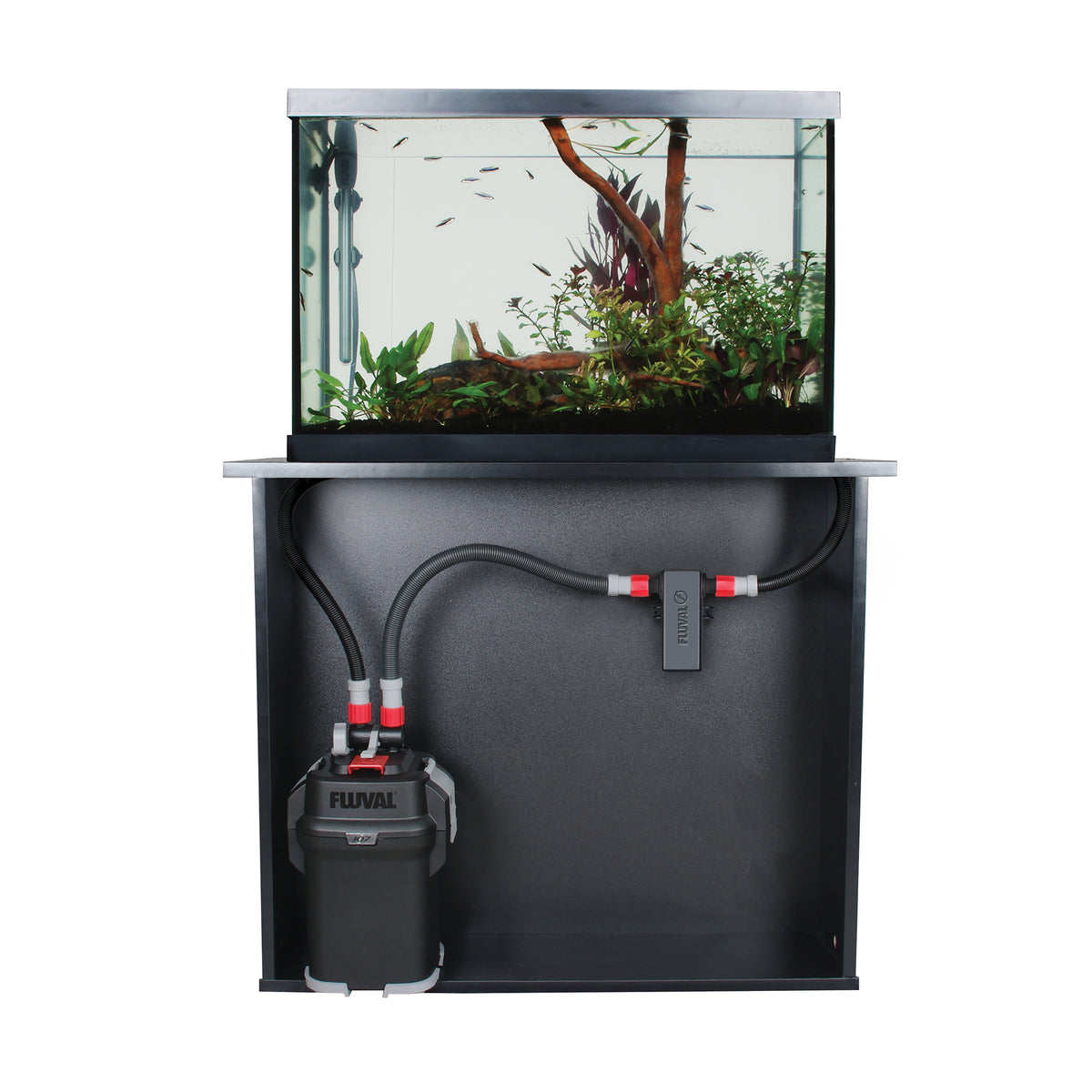 Fluval UVC In-Line Clarificateur UVC pour filtreur Externe - Jusqu&#39;à 100 US Gal (400 L) - La niche&amp;moi