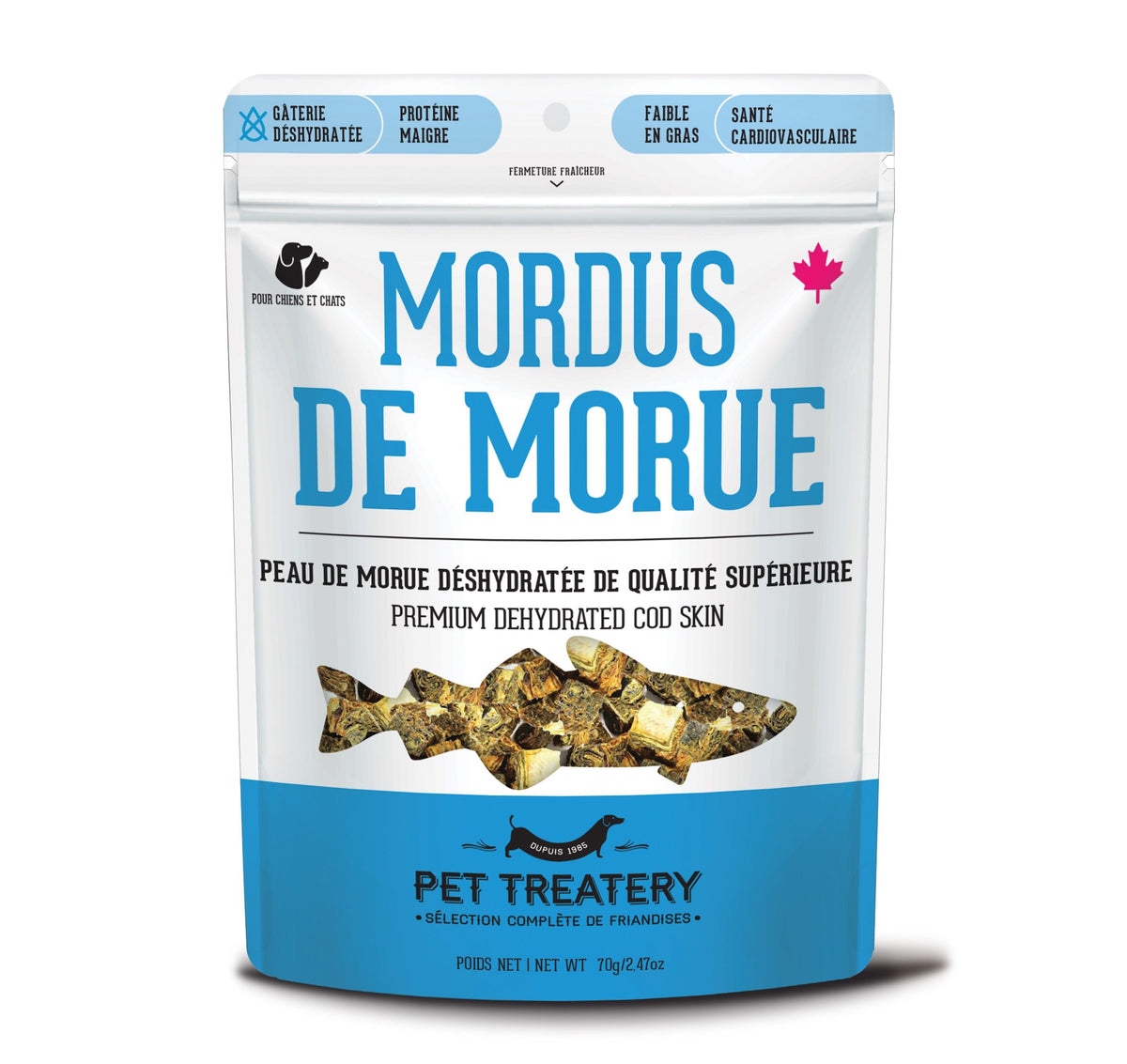 Granville Island - Gâteries De Morue Déshydratée Pour Chien Et Chat 70gr - La niche&amp;moi