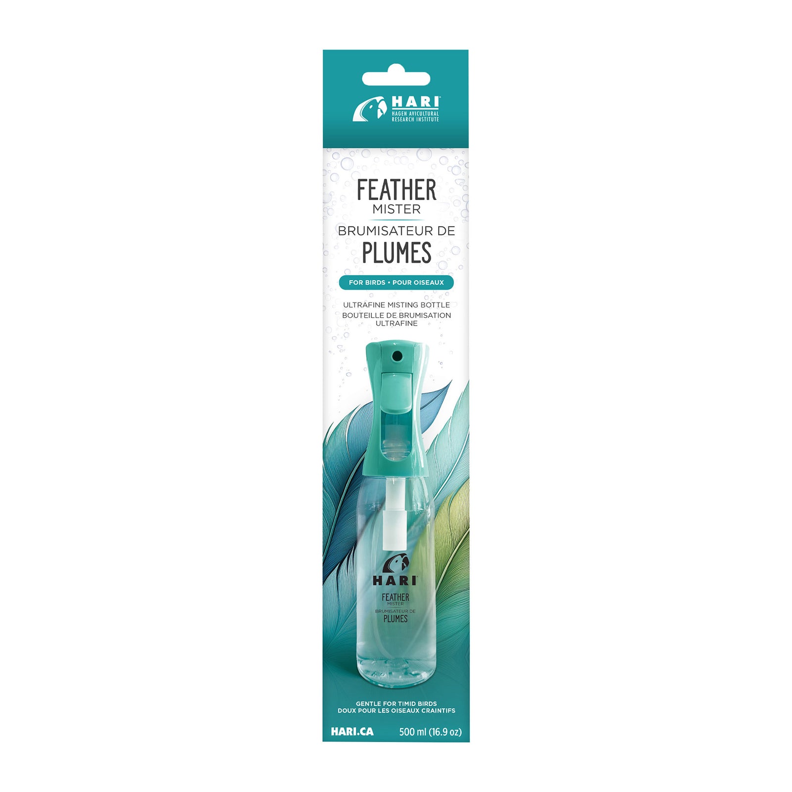 Brumisateur HARI de plumes, contenance de 500 ml, turquoise - La niche&moi