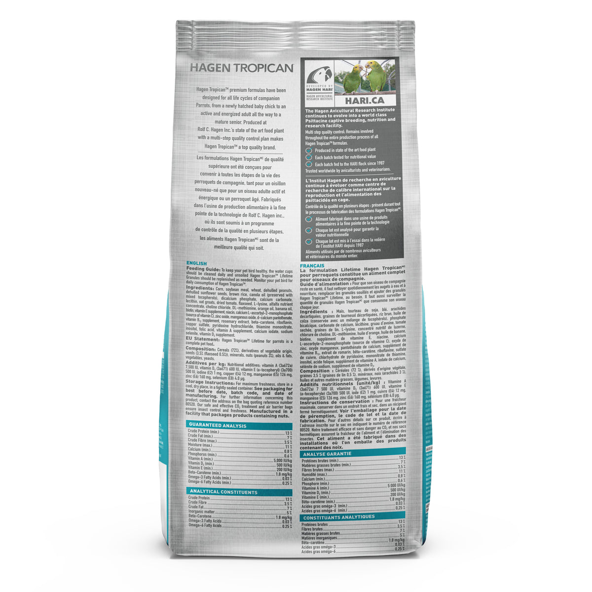 Lifetime Tropican formula for small parrots 2 mm - 820 g (1.8 lb)