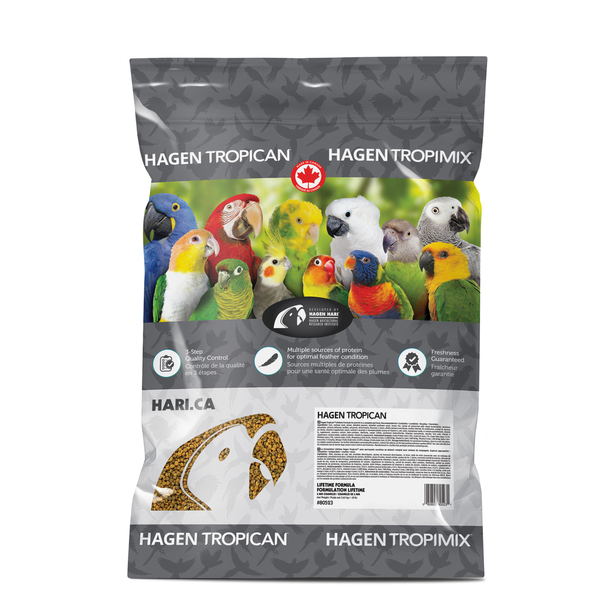 Lifetime Tropican formula for small parrots 2 mm, 3.63 kg (8 lb)