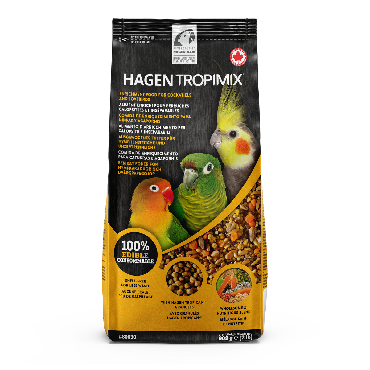 Tropimix Formula for Cockatiels and Lovebirds - 908 g (2 lb)
