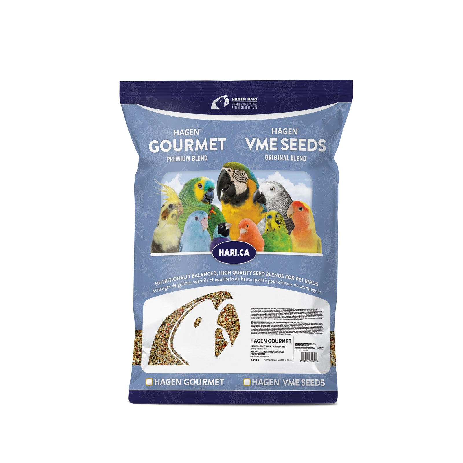 Mélange Gourmet HARI de qualité supérieure pour pinsons, 9,1 kg (20 lb) - La niche&moi