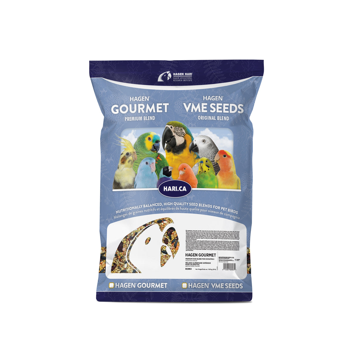Mélange Gourmet HARI de qualité supérieure pour calopsittes, 9,1 kg (20 lb) - La niche&amp;moi