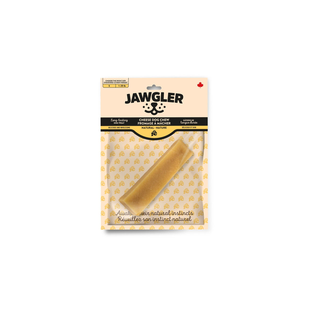 Jawgler Gâterie De Fromage à Mâcher - Nature, Petit 55g - La niche&amp;moi