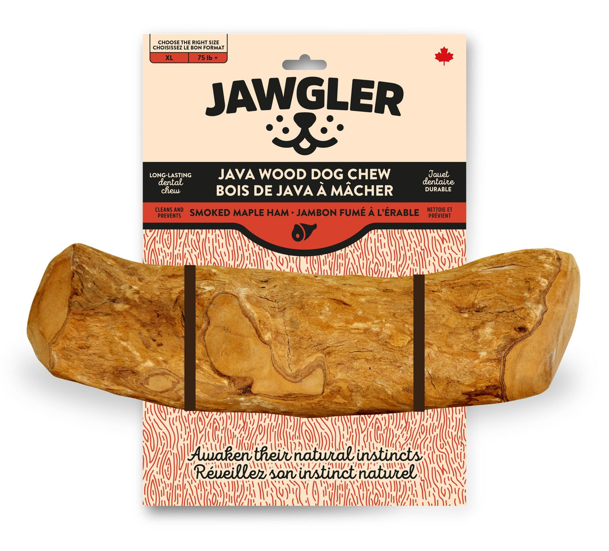 Jawgler Bois De Java - Jambon Fumé à L'érable, Très Grand - La niche&amp;moi
