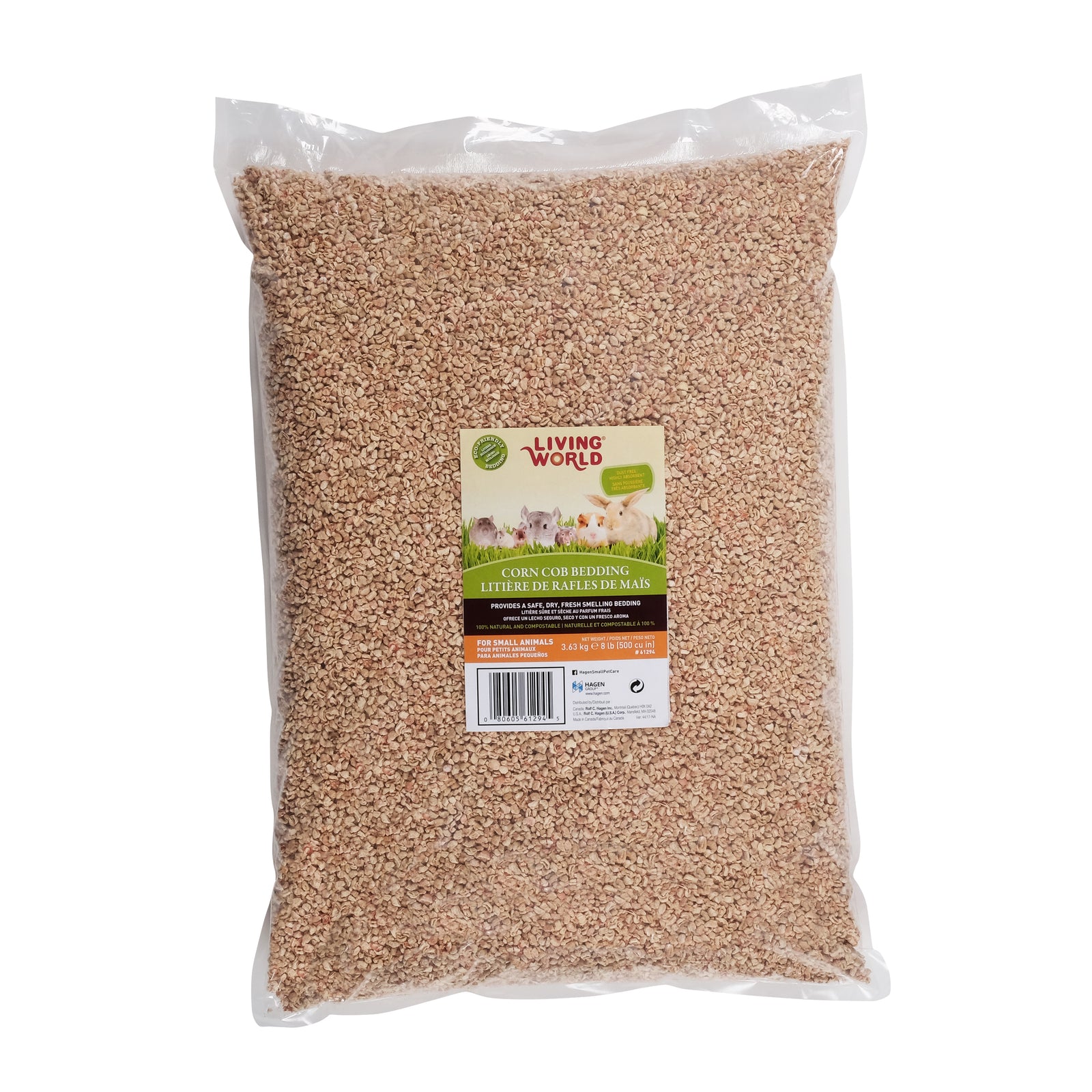 Litière de rafles de maïs Living World, 3,63 kg/8 lb - La niche&moi
