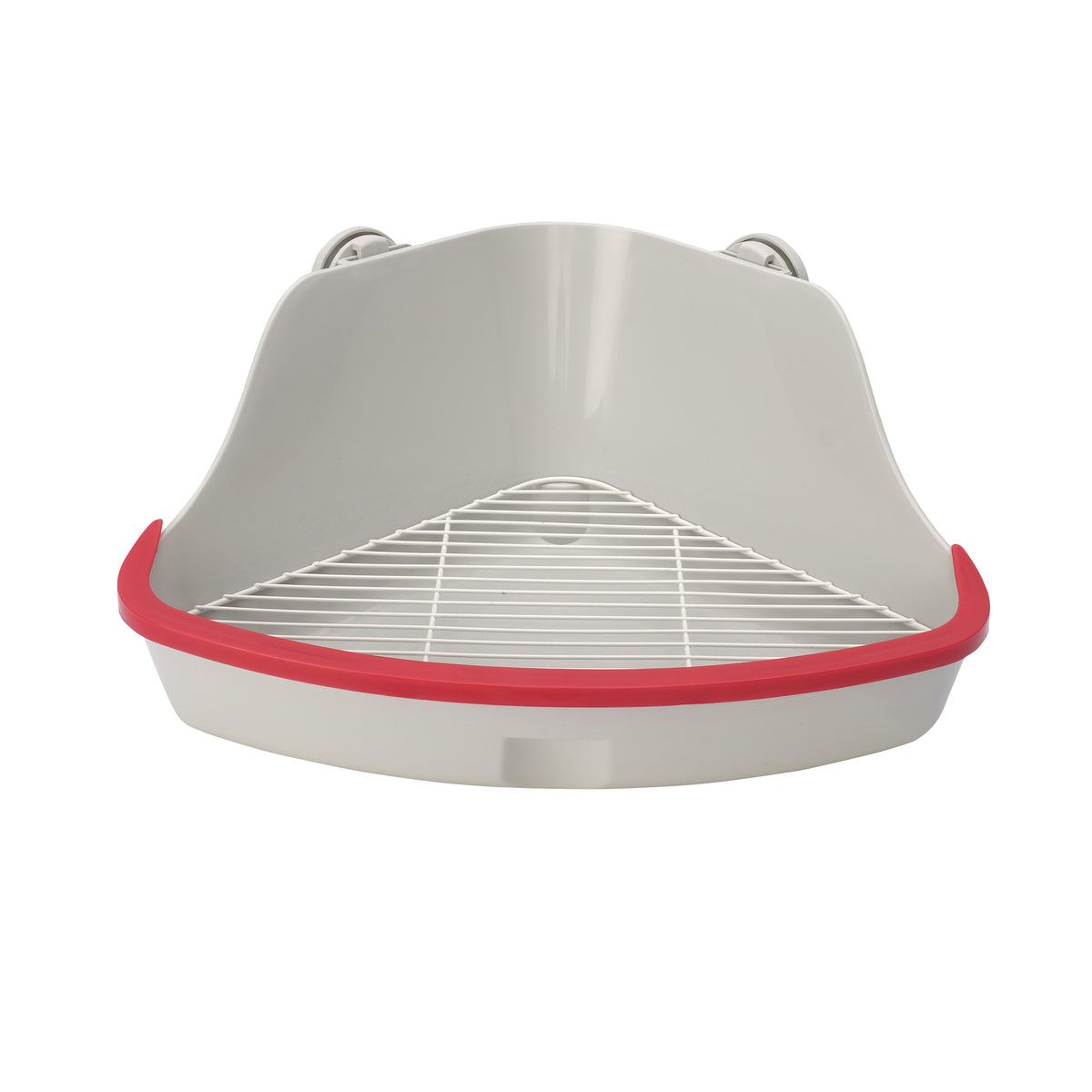 Coin-toilettes Living World pour petits animaux, gris, petit, L. 32 x l. 22 x H. 14,5 cm (12,5 x 8,6 x 5,7 po) - La niche&amp;moi