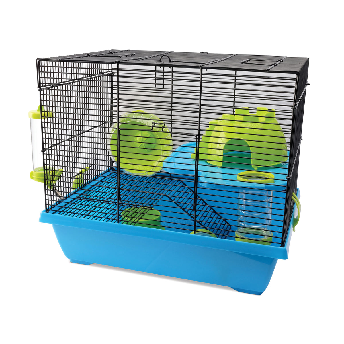 Cage Living World pour hamsters nains, Pad, L. 42,5 x l. 31 x H. 37 cm (16,7 x 12,2 x 14,5 po) - La niche&amp;moi
