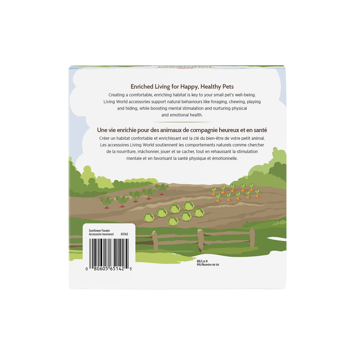 Accessoire de nourrissage comestible Living World, Tournesol, orange, 160 g (5,6 oz) - La niche&amp;moi