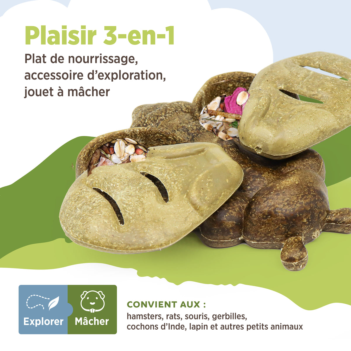 Accessoire de nourrissage comestible Living World, Abeille, brun, 120 g (4,2 oz) - La niche&amp;moi
