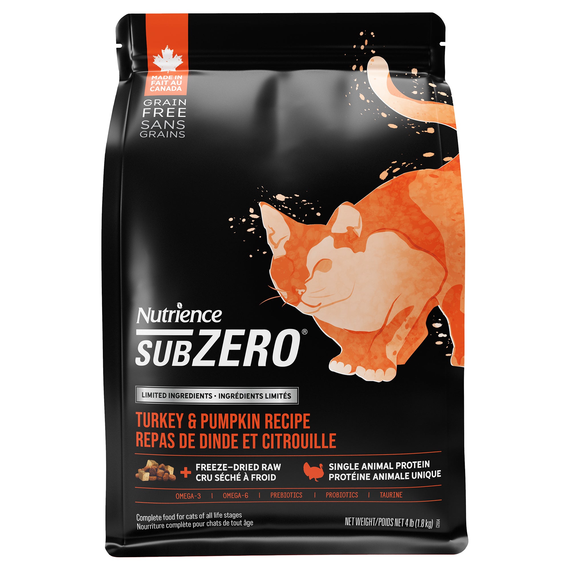 Nutrience SubZero à ingrédients limités, Repas de dinde et citrouille