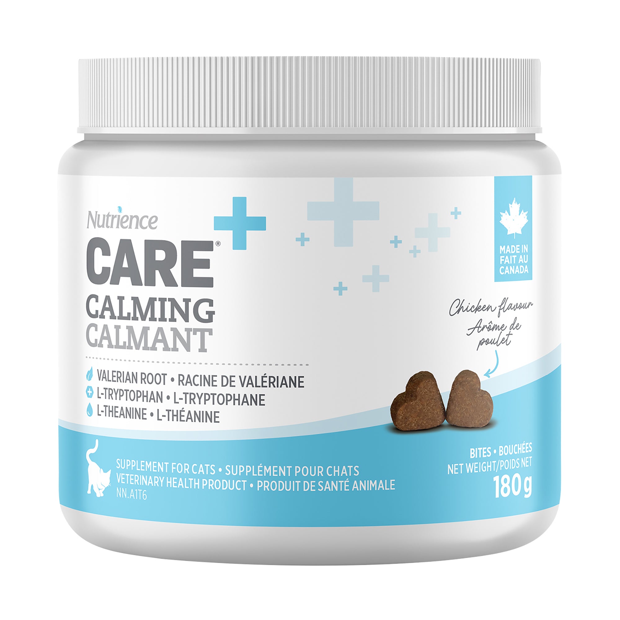 Suppléments Nutrience Care pour chats, Calmant, 180 g