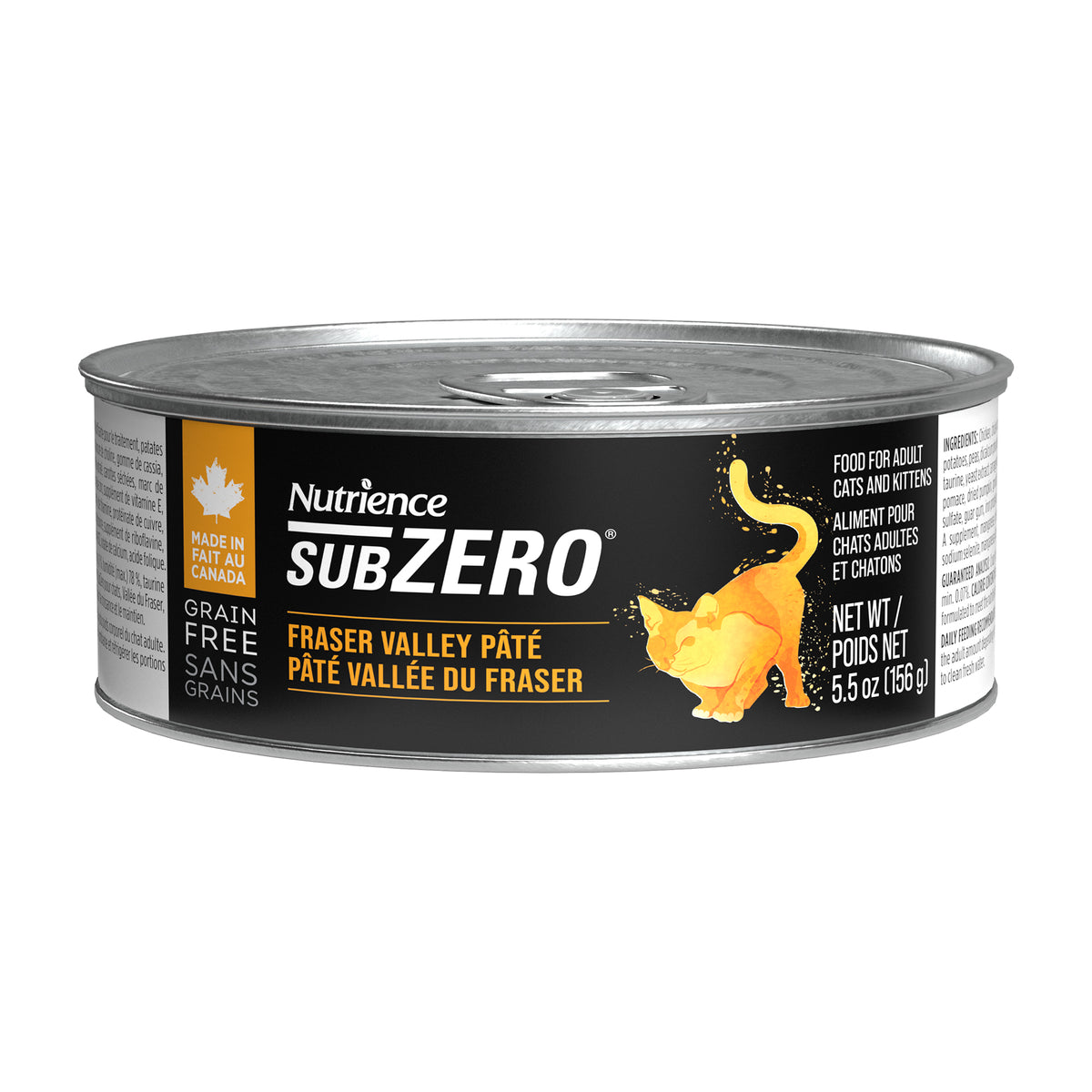Pâté Nutrience SubZero Sans grains pour chats adultes, Vallée du Fraser, 156 g (5,5 oz) - La niche&amp;moi