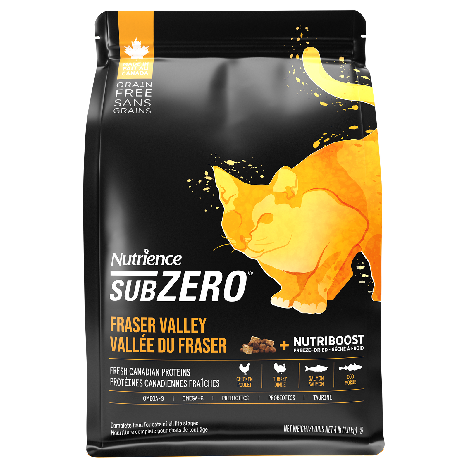 Nutrience SubZero pour chats, Vallée du Fraser, 1,8 kg - La niche&moi