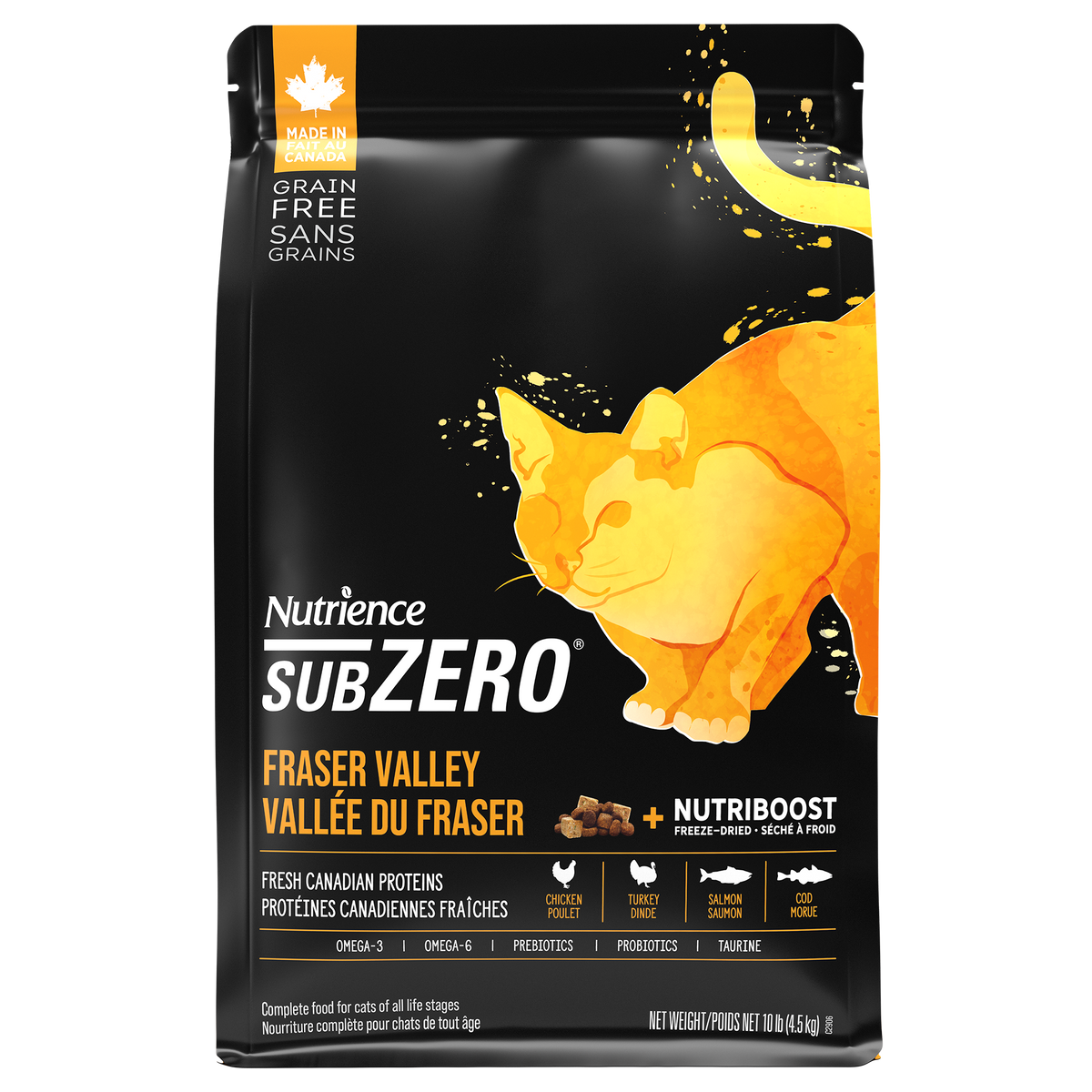 Nutrience SubZero pour chats, Vallée du Fraser, 4.5KG - La niche&amp;moi